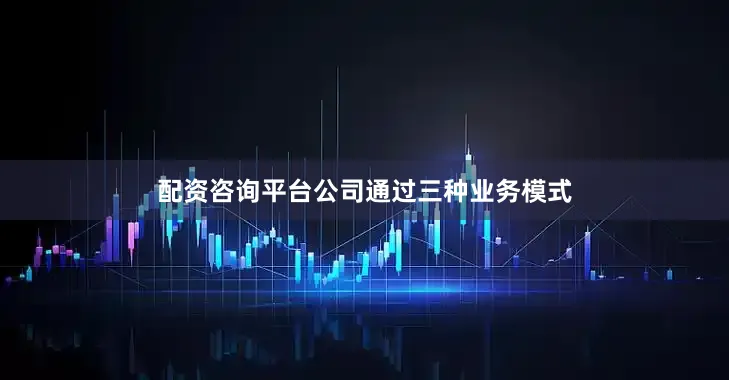 配资咨询平台公司通过三种业务模式